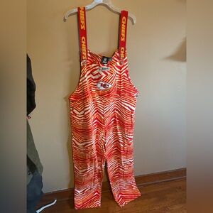 Kansas City Chiefs XL Zubaz overalls brand new
